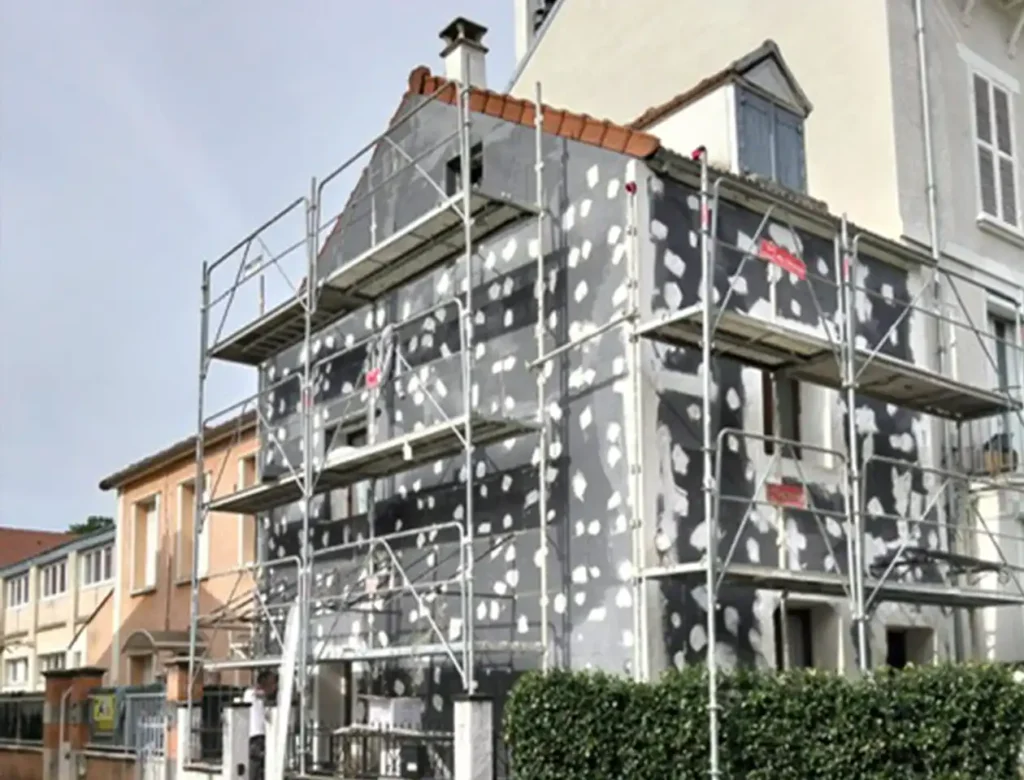 Chantier isolation thermique ITE 2 - Isolex